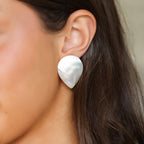 Teardrop Pearl Studs
