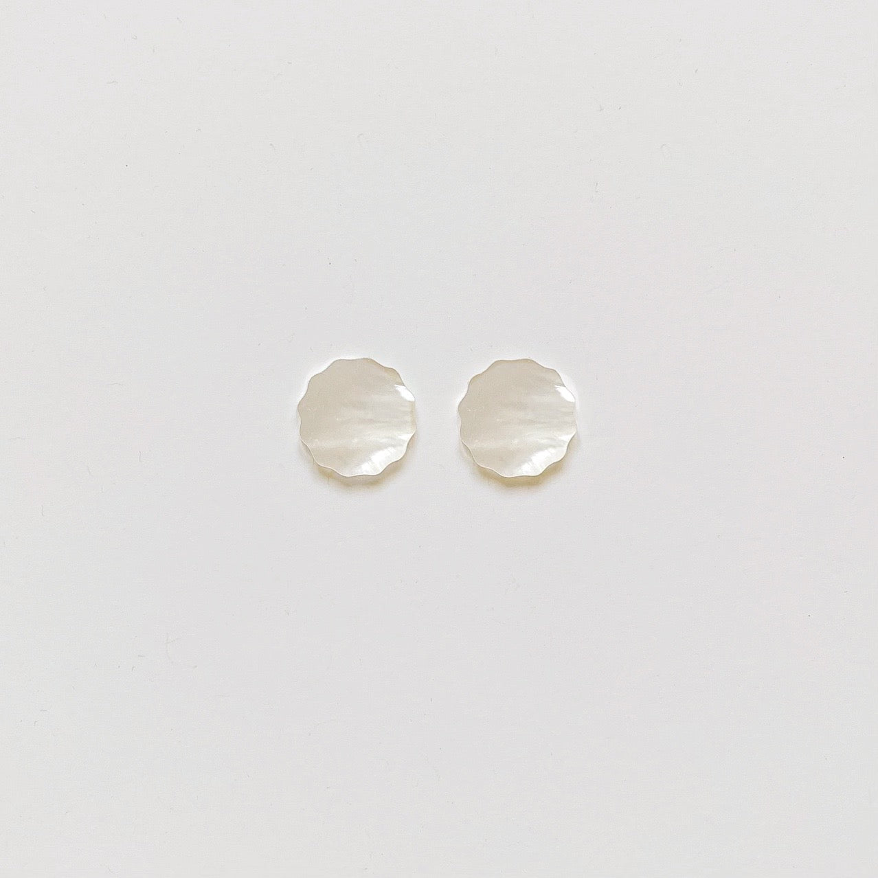Pearl Scalloped Studs