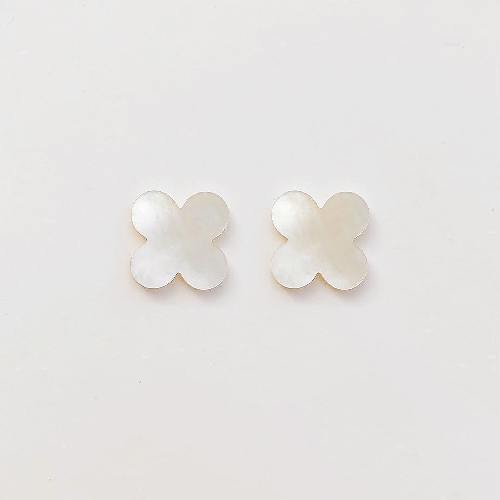 Pearl Clover Studs