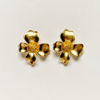 Large Gold Primrose Studs