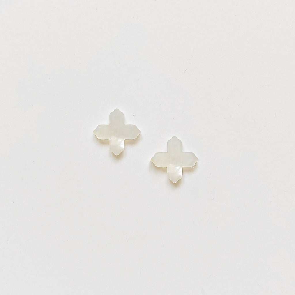 Pearl Cross Studs