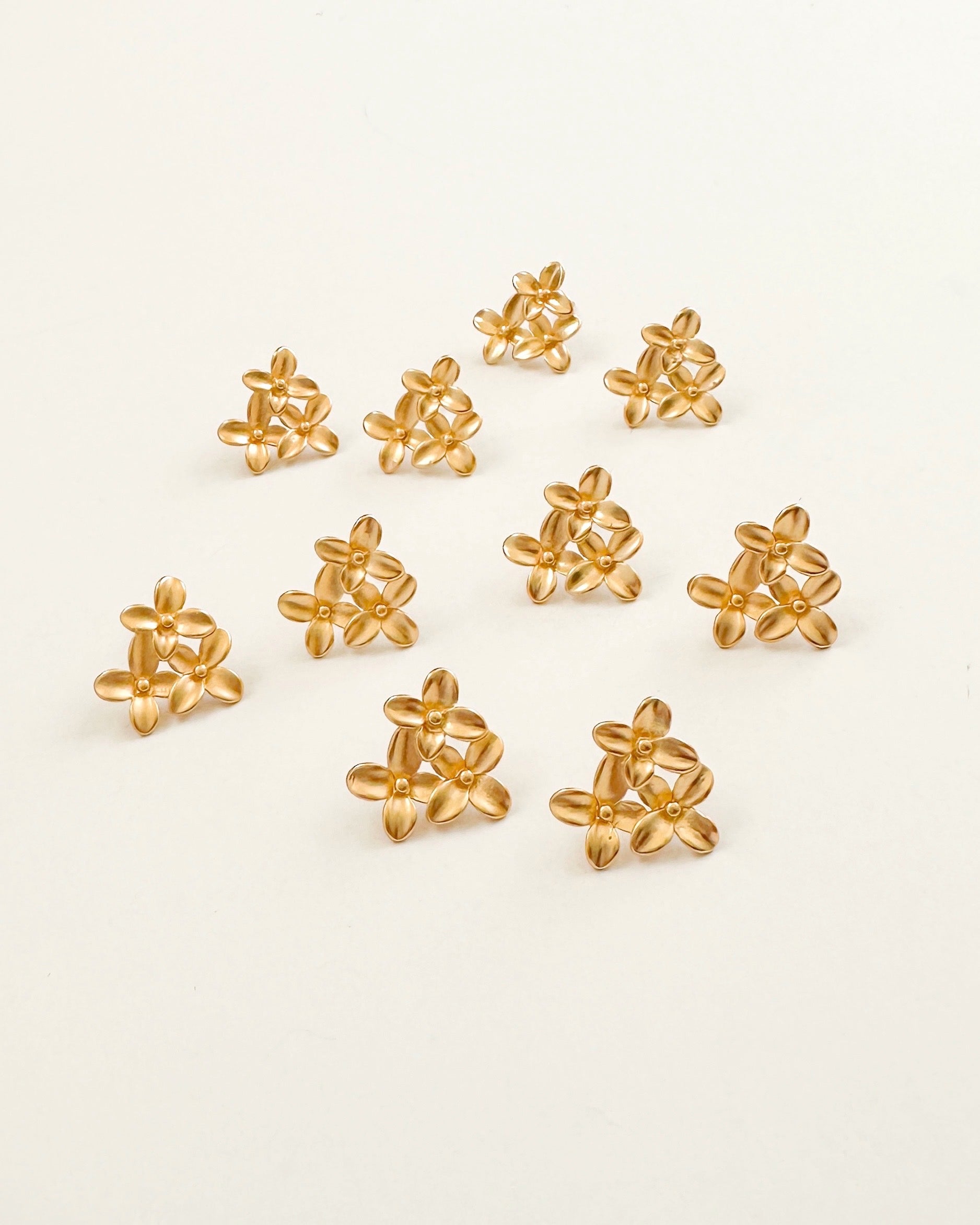 Triple Bloom Studs