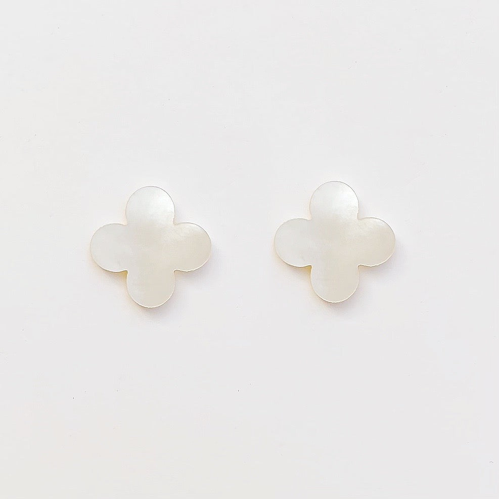 Pearl Clover Studs
