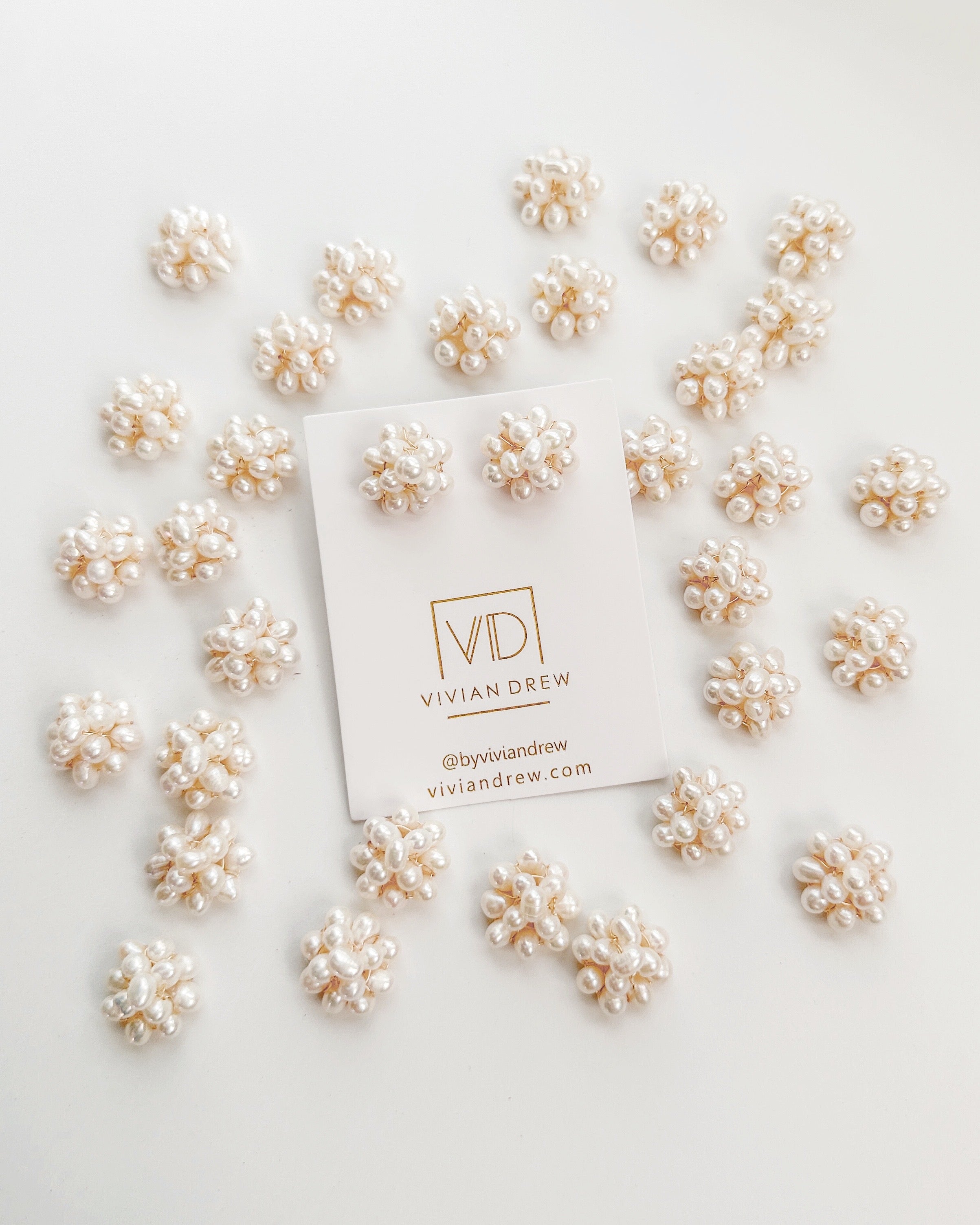 Pearl Cluster Studs